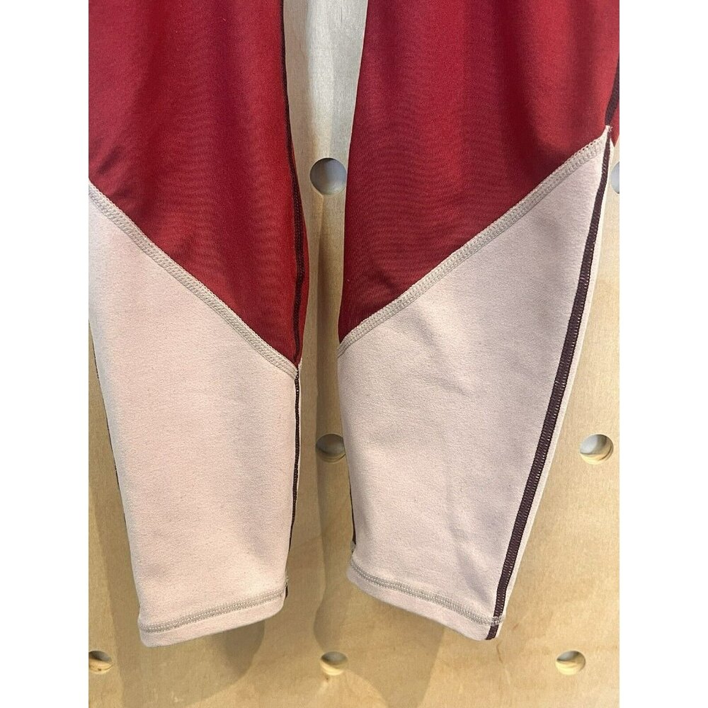 Fabletics Zone 7/8 Fuschia Color Block High Waist… - image 4